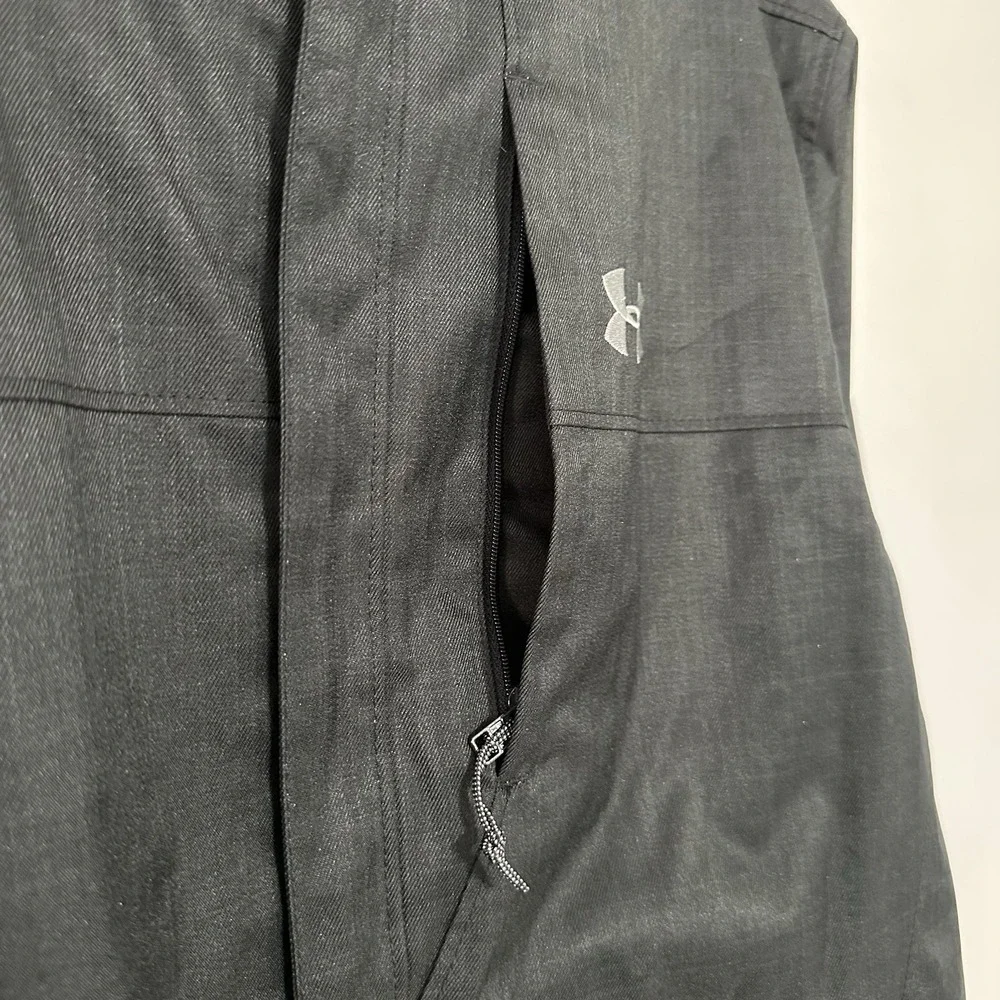 Under Armour Jacket Mens Small Porter 3-in-1 Storm Cold Gear Infrared Black READ